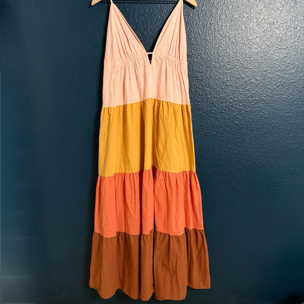 Colorful Tiered Maxi Dress